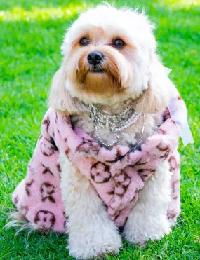 FASHION KILLA FAUX FUR DOG JACKET - PINK