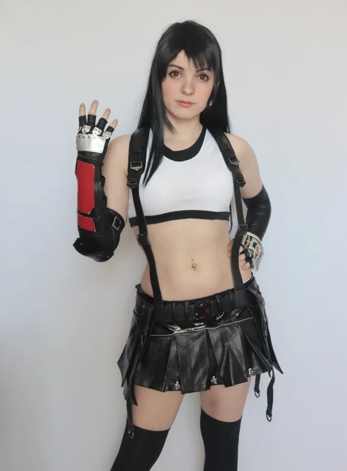 Final Fantasy VII FF7 Remake Tifa Lockhart Cosplay Costume Full Set Costume Outfits