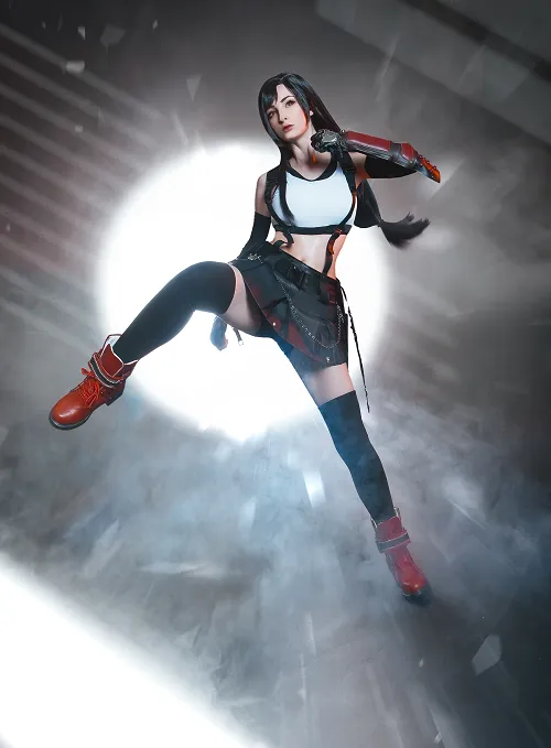 Final Fantasy VII FF7 Remake Tifa Lockhart Cosplay Costume Full Set Costume Outfits