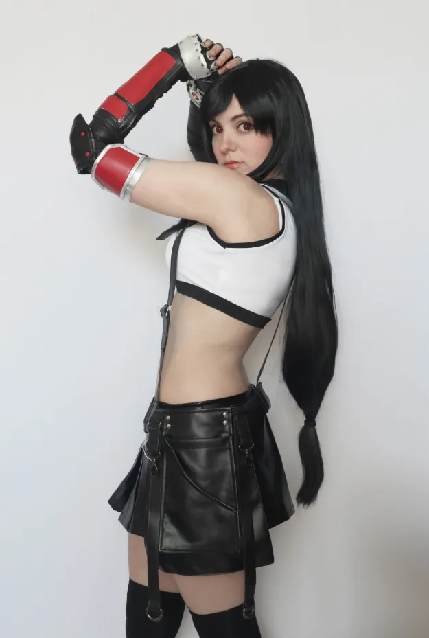 Final Fantasy VII FF7 Remake Tifa Lockhart Cosplay Costume Full Set Costume Outfits