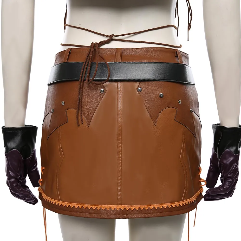 Final Fantasy VII Remake Tifa Lockhart The Cowboy Suit Halloween Carnival Costume Cosplay Costume