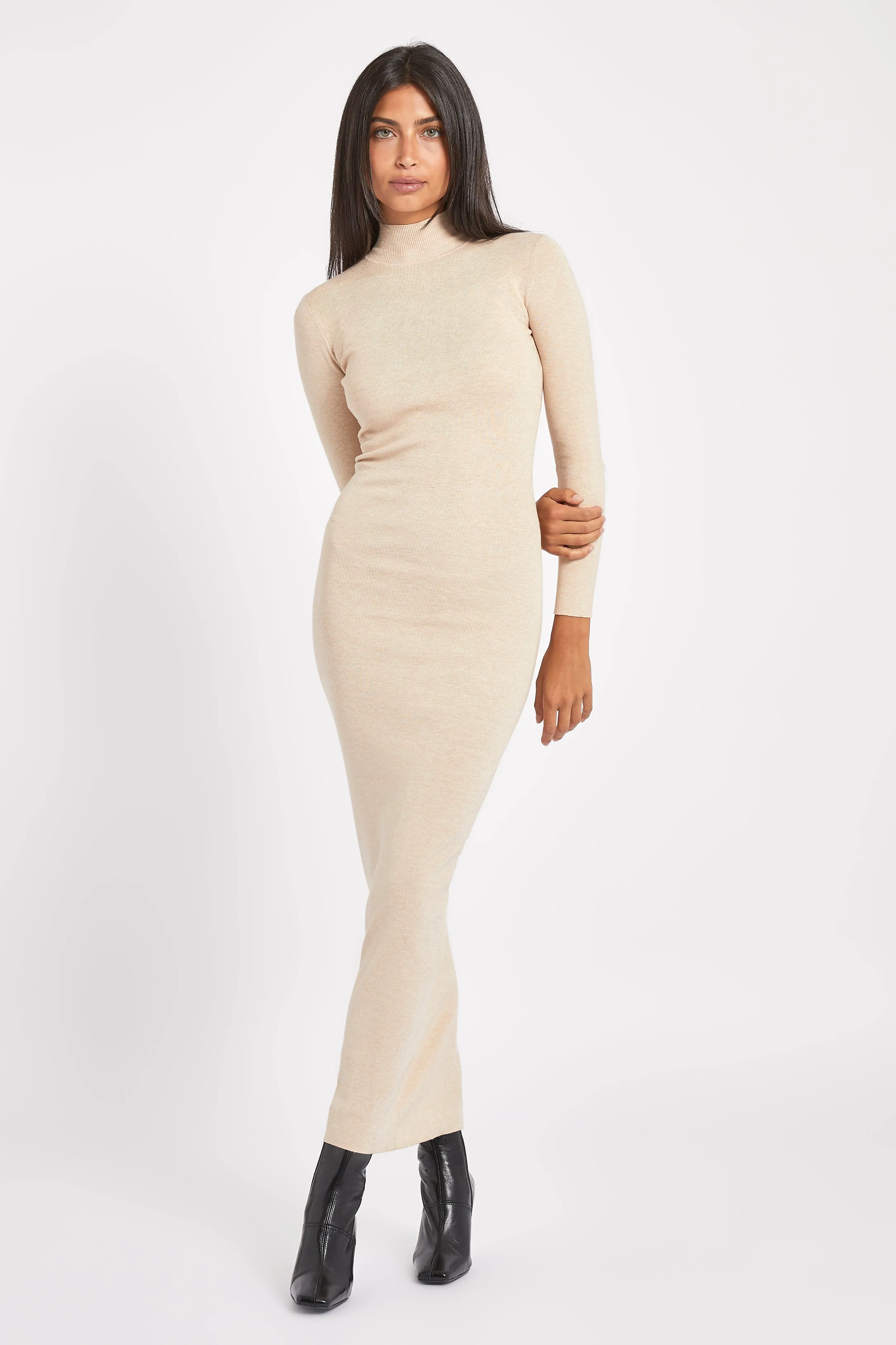 Fine Knit Maxi Dress - Birch