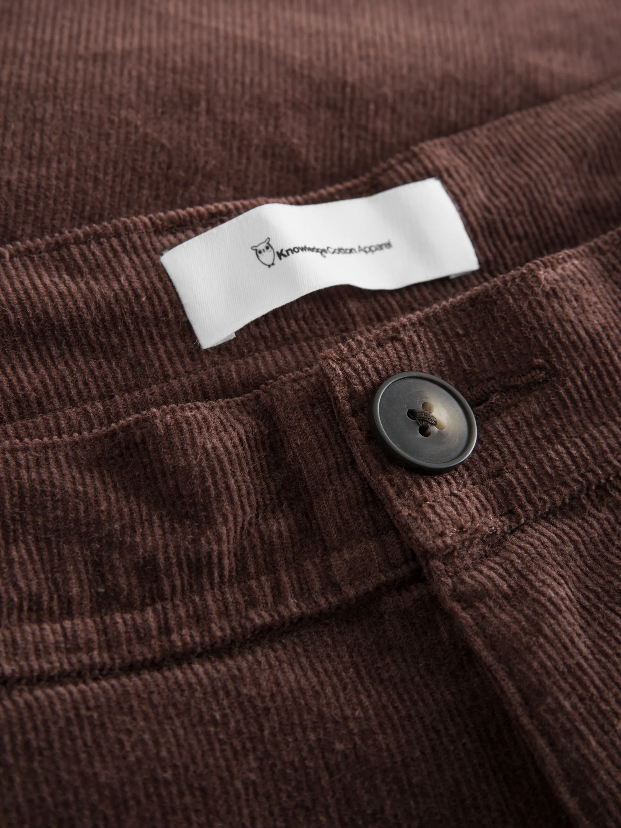 FLINT wide corduroy chino pants - Deep Mahogany