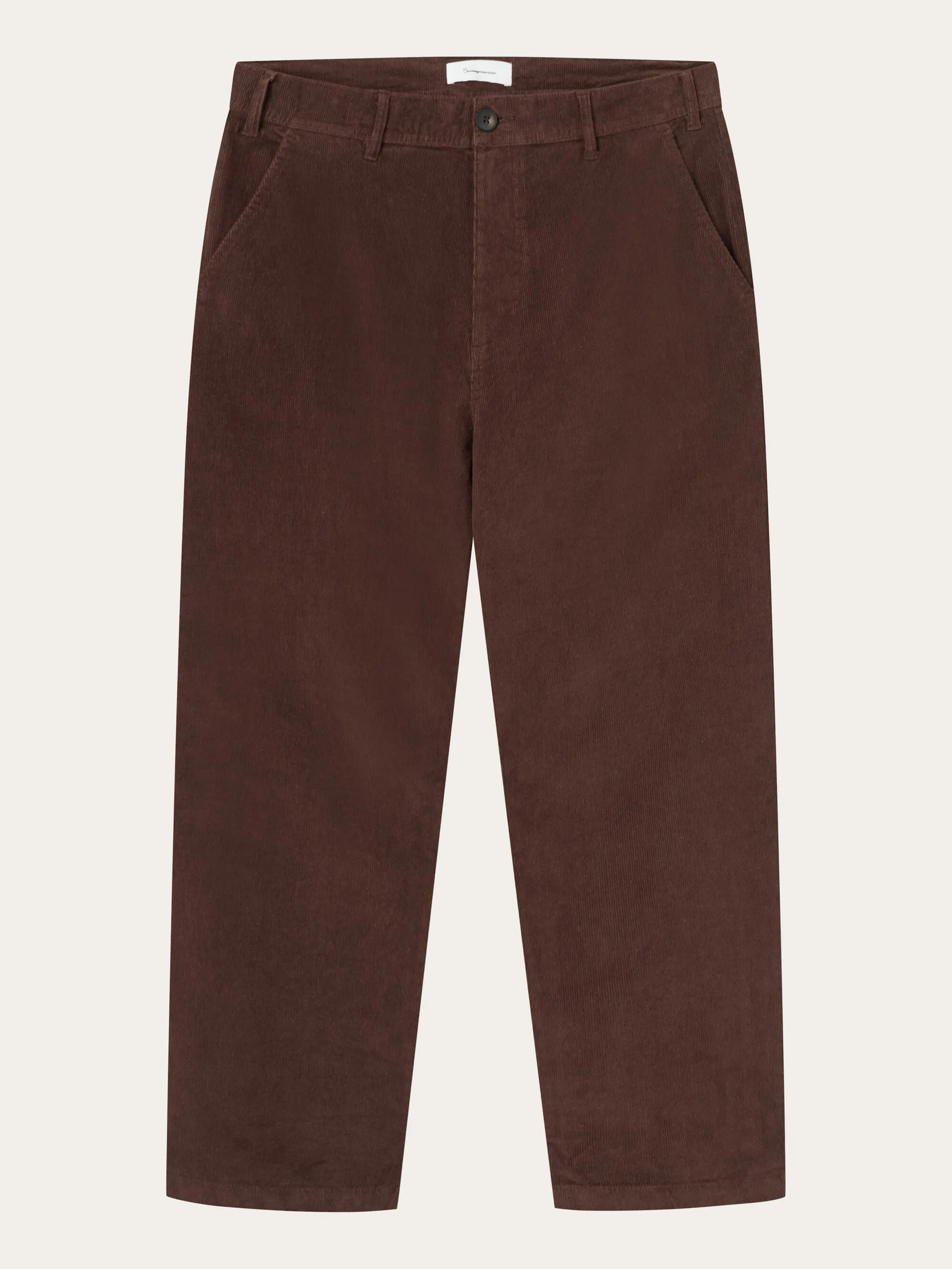 FLINT wide corduroy chino pants - Deep Mahogany