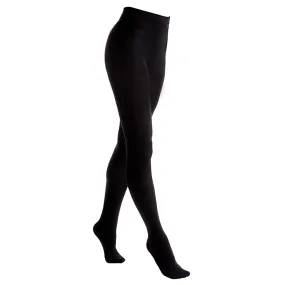 FLOSO Ladies/Womens Black Brushed Thermal Fleece Tights (1 Pair)