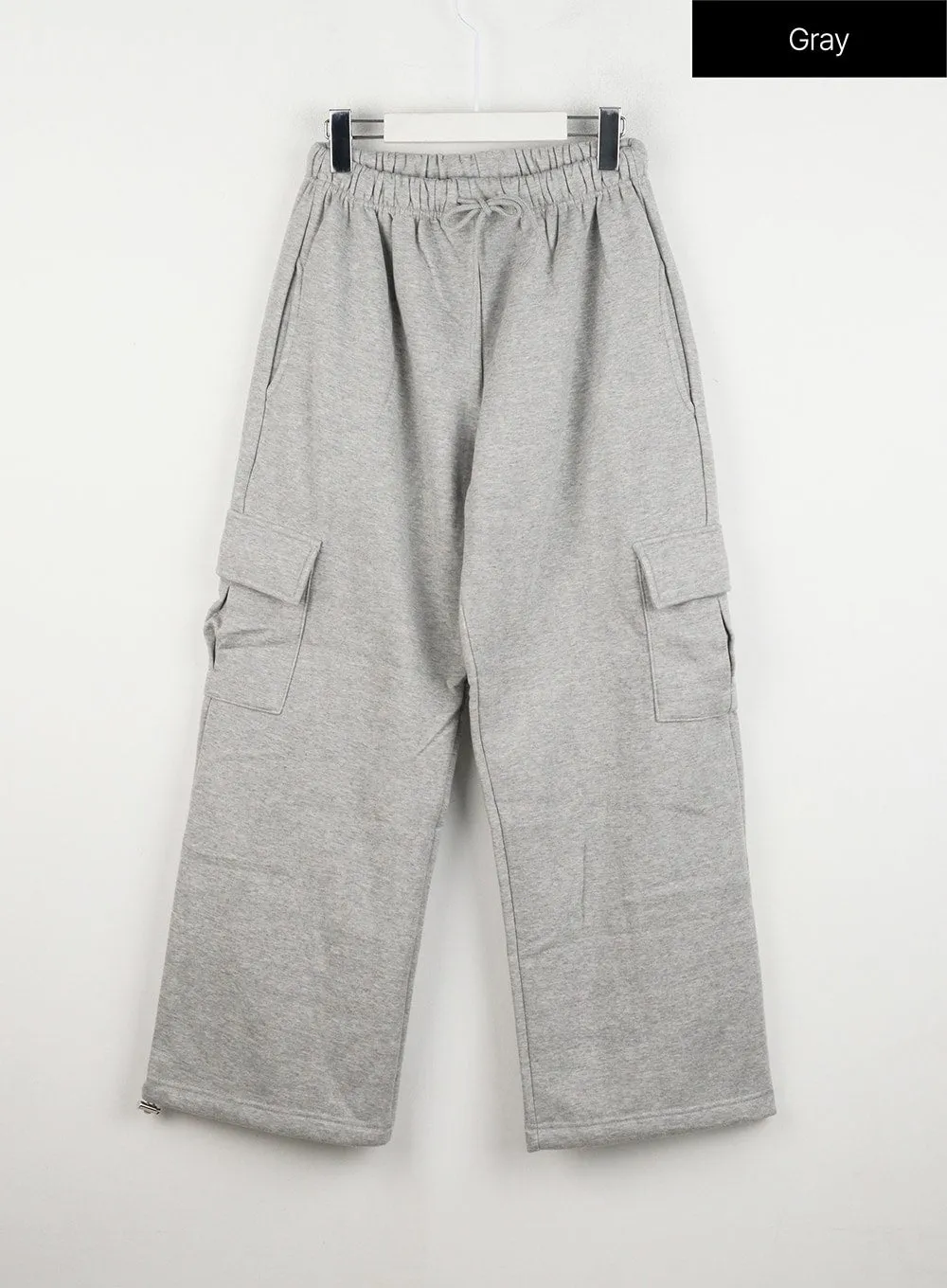 Flowy Drawstring Plush Wide Pants ID305