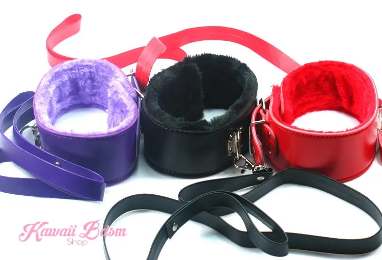 Fluffy Collar & Leash