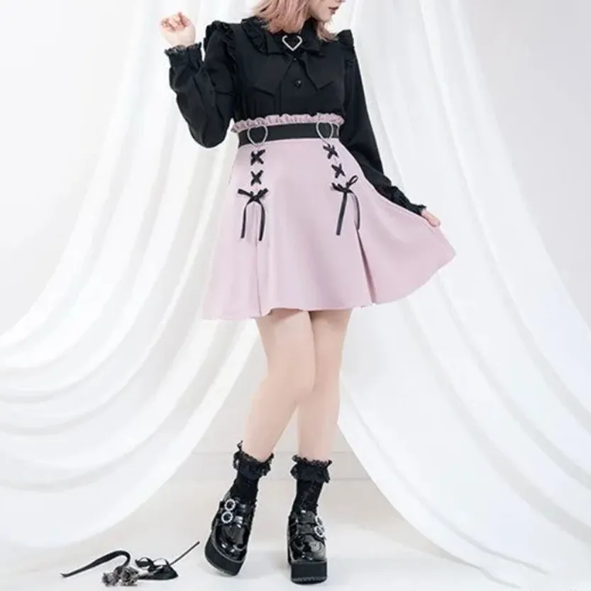 Funki Buys | Skirts | Women's High Waist Harajuku Mini Skirt