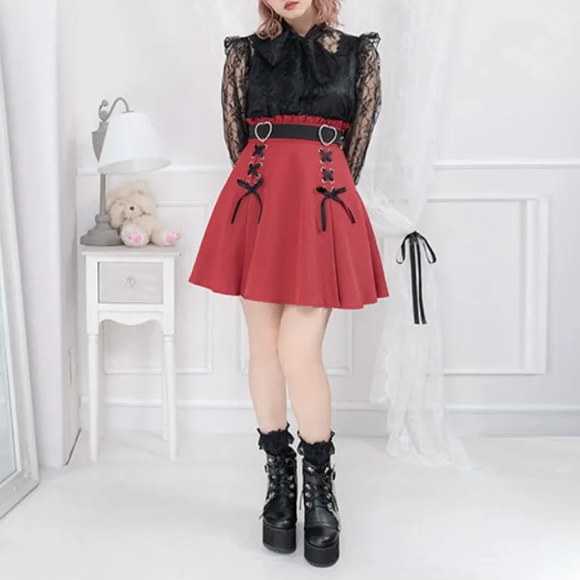 Funki Buys | Skirts | Women's High Waist Harajuku Mini Skirt