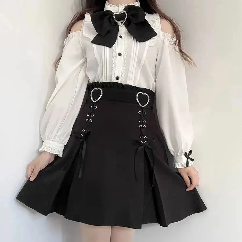 Funki Buys | Skirts | Women's High Waist Harajuku Mini Skirt