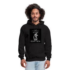 Go Vegan Right Meow Men's Hoodie