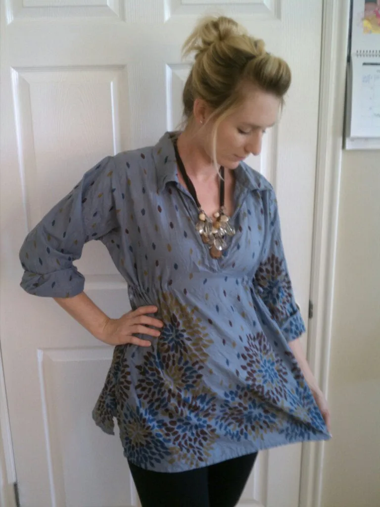 Gray Maternity Tunic