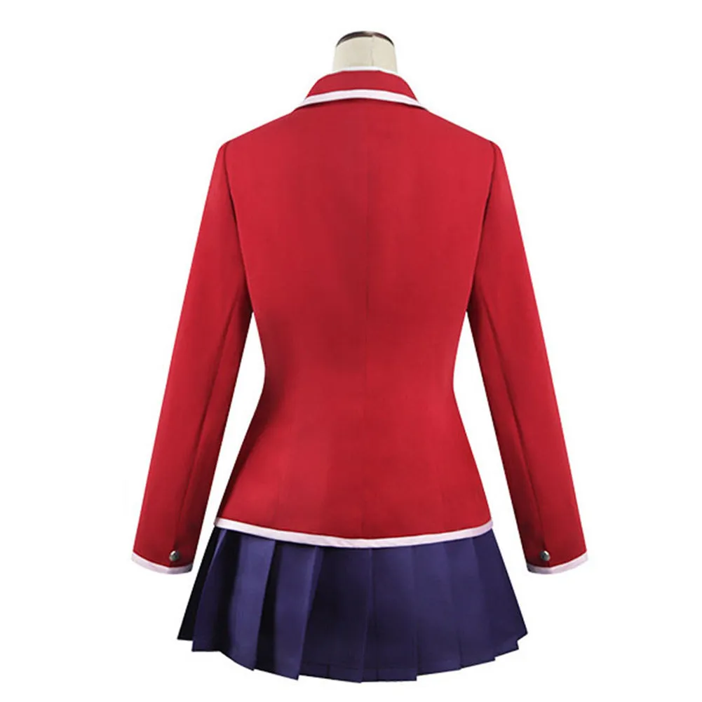 Guilty Crown Yuzuriha Inori Women Red Dress Party Carnival Halloween Cosplay Costume