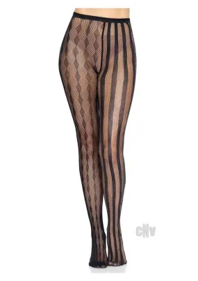 Harlequin Net Tights Os Black