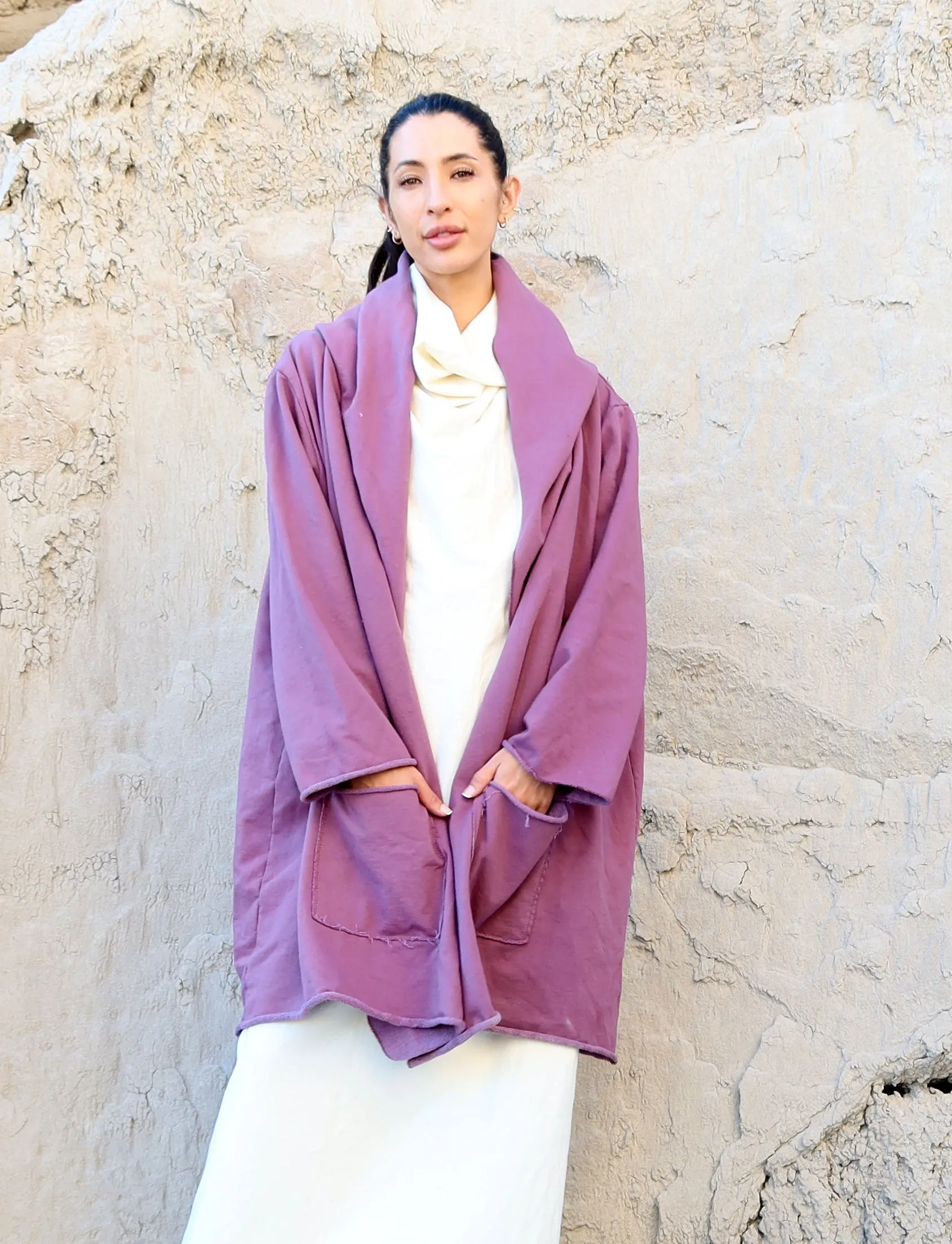 Hooded Winter Cocoon Tunic Jacket