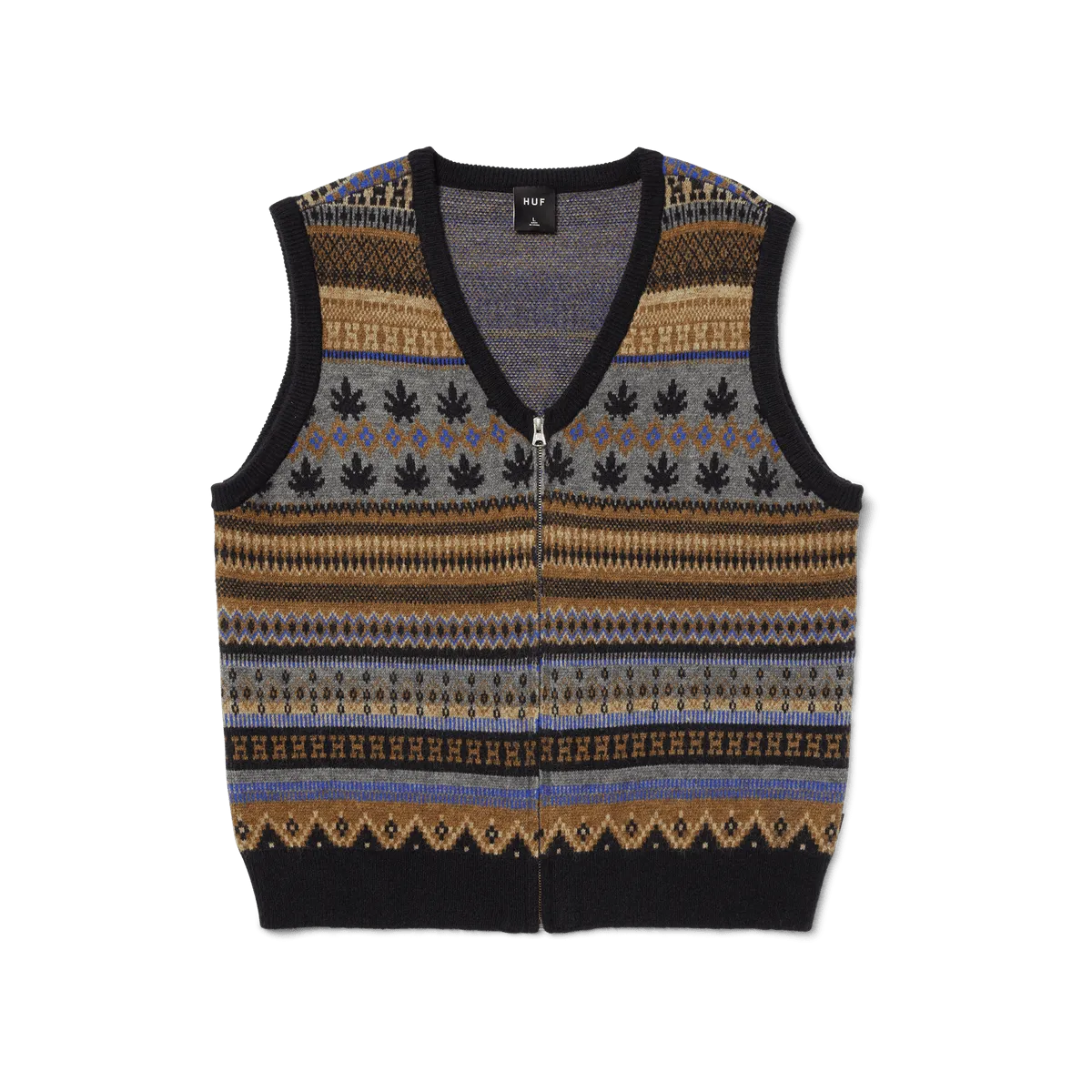 Huf Gilbert Sweater Vest Multi KN00472 MUL