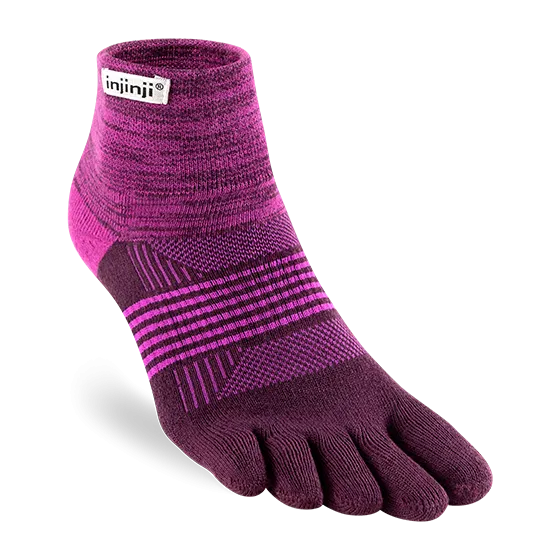 Injinji TRAIL Womens Specific Midweight Mini-Crew Running Socks