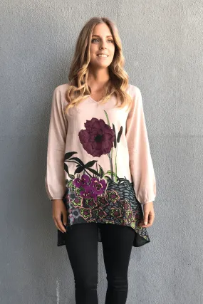 IRIS Tunic - Pink Print