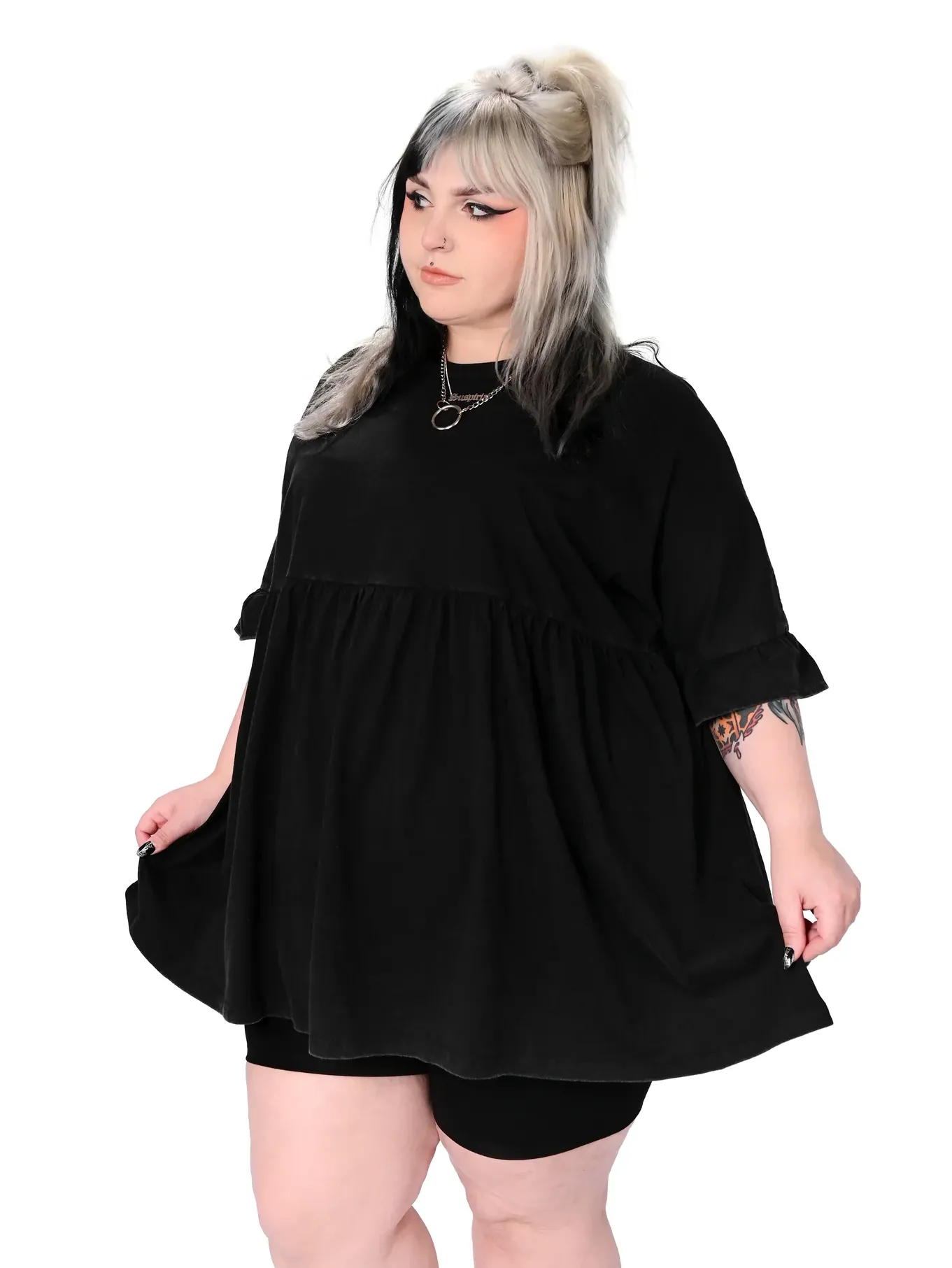 Khloe Babydoll Tunic Dress FOXBLOOD