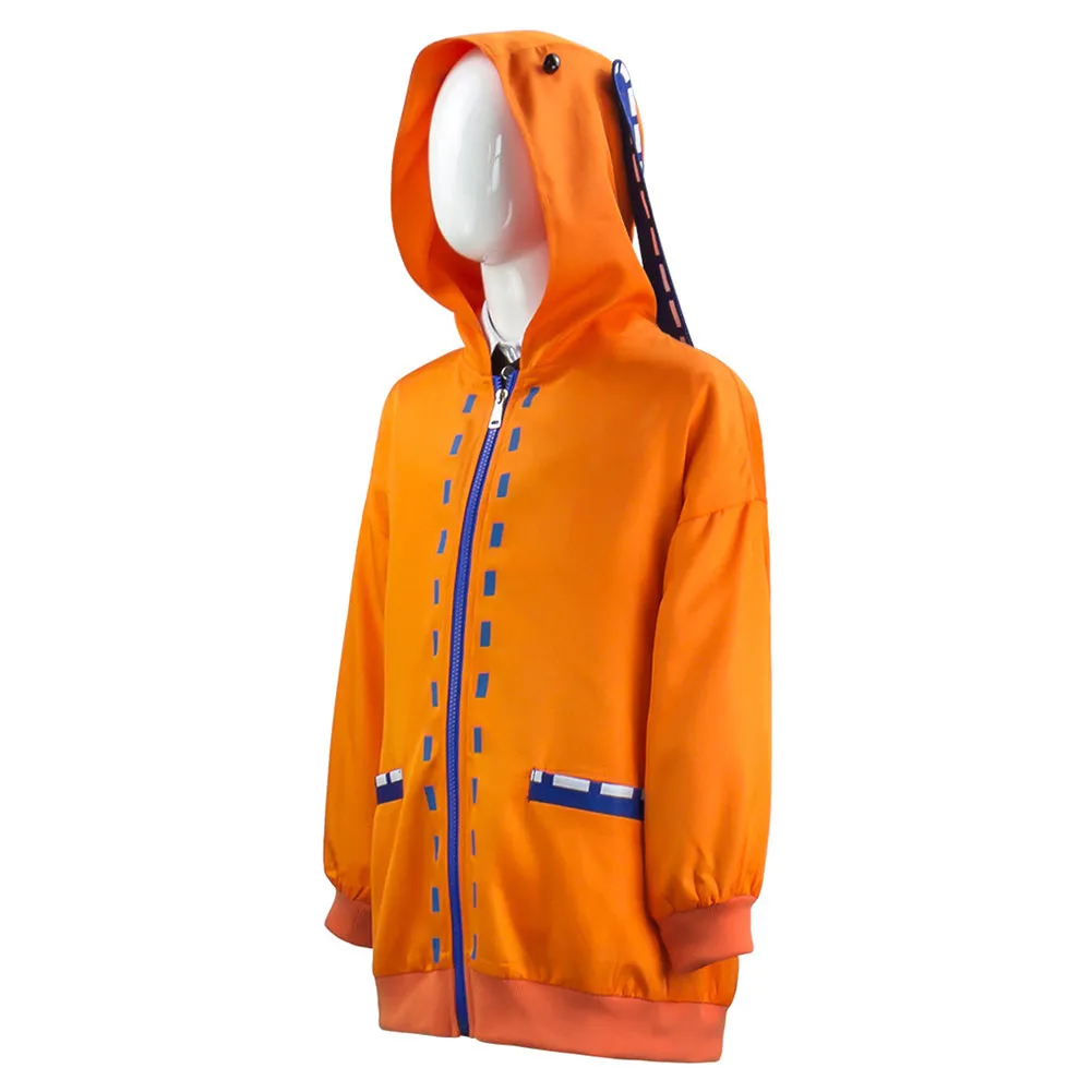 Kids Children Kakegurui Compulsive Gambler Yomoduki Runa Hoodie Zipper Hooded Long Jacket Coat Cosplay Costume