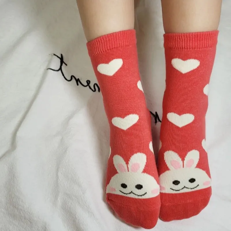 Kids Cotton Crew Socks Set-Sweet