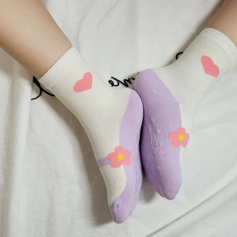 Kids Cotton Crew Socks Set-Sweet