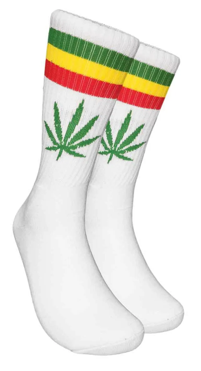 Leaf Socks (Black or White)