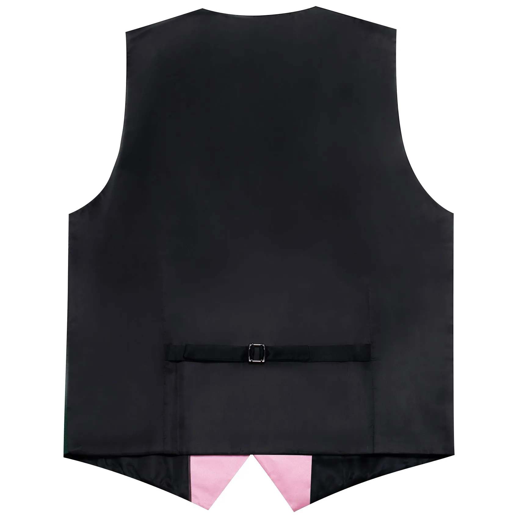 LightPink Solid Jacquard Men's Collar Vest