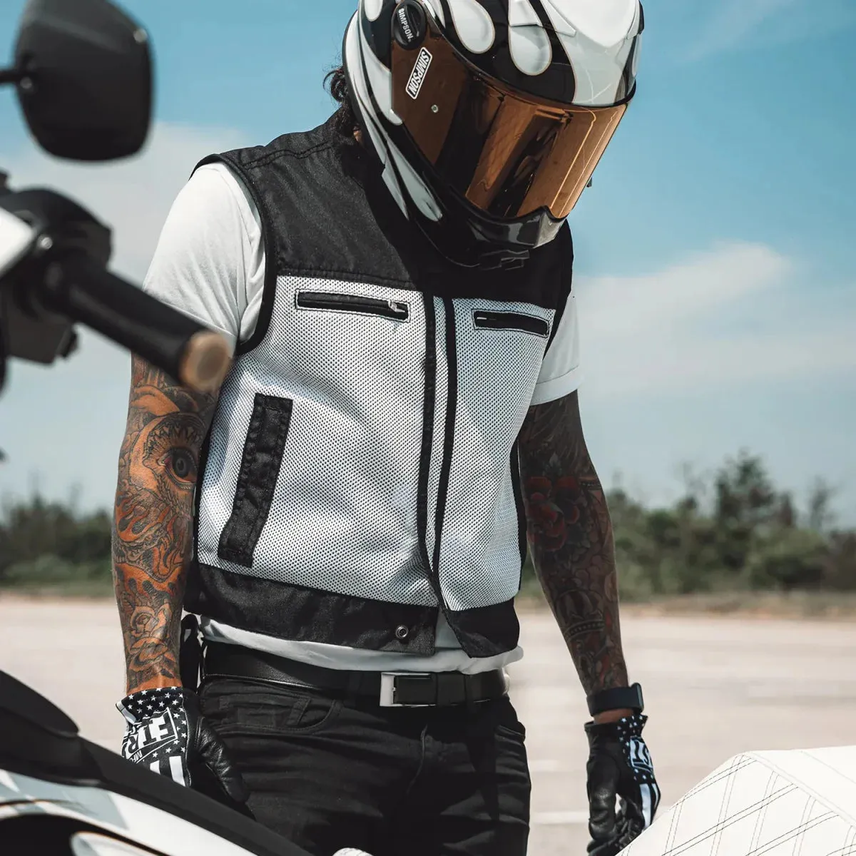 Lowrider Moto Mesh Men's Motorcycle Vest