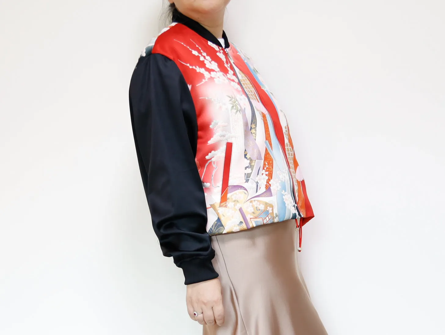 <J17-001> KIMONO BOMBER Jacket