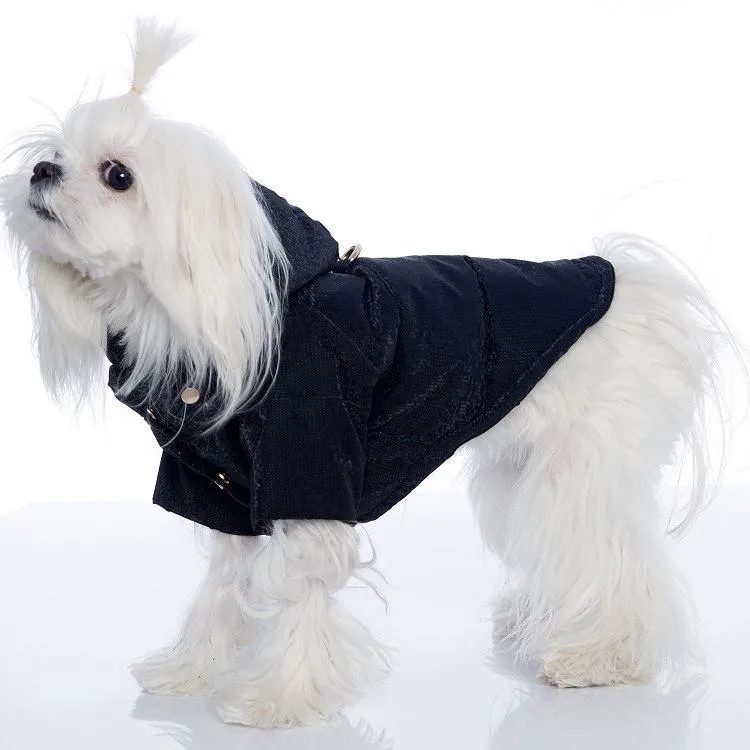 Lulu's Reflector Dog Coat Black