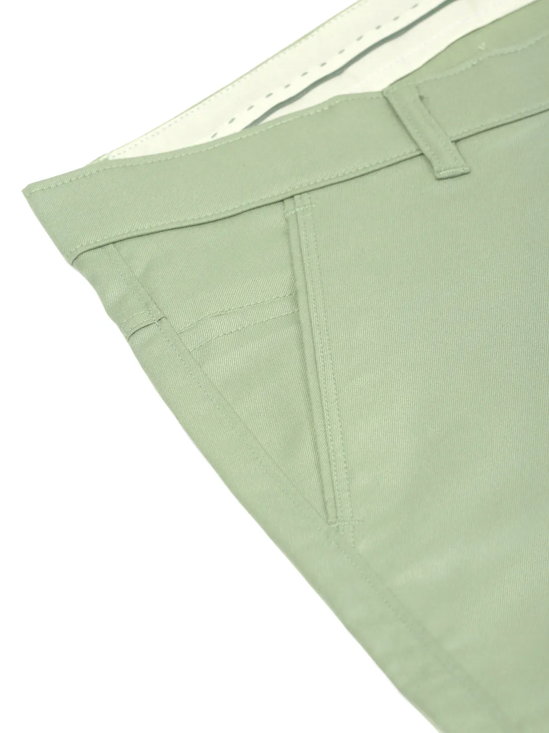 Men's Casual Cotton Solid Cargo Pants ( KGP 154 Pista-Green ) - Jainish