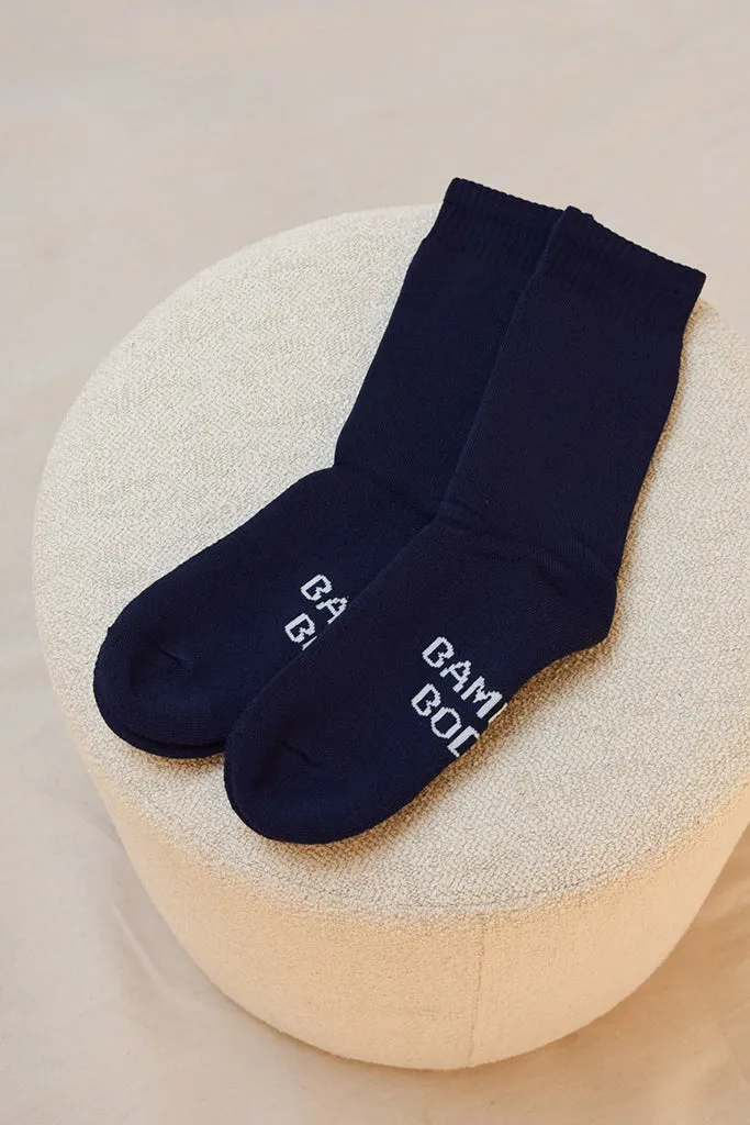 Men's Thick Bamboo Socks 2 Pack - Navy