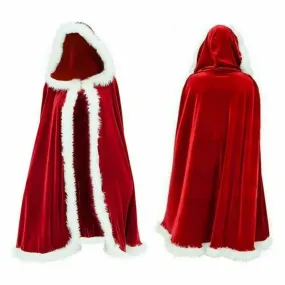 Mrs Santa Claus Fancy Costume Cape