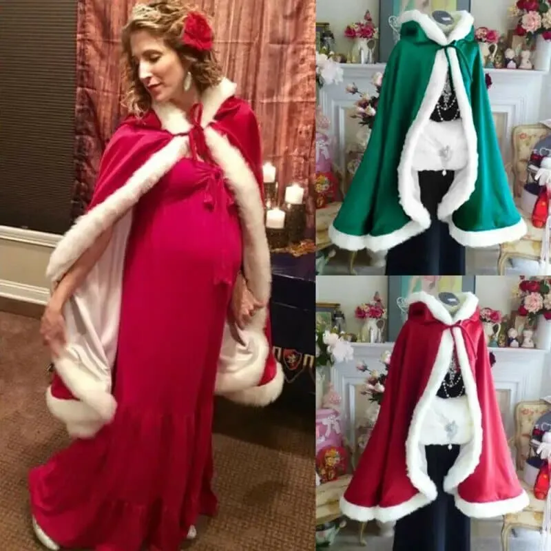 Mrs Santa Claus Fancy Costume Cape