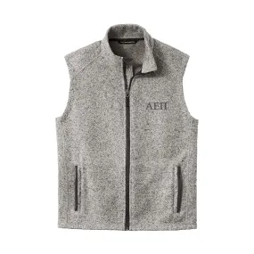 New! AEPi Heather Grey Vest