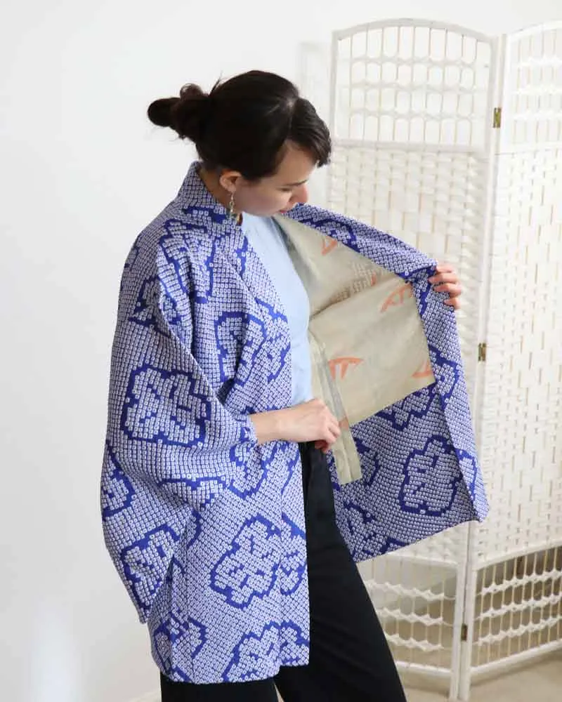 Night Blue Haori Kimono Jacket