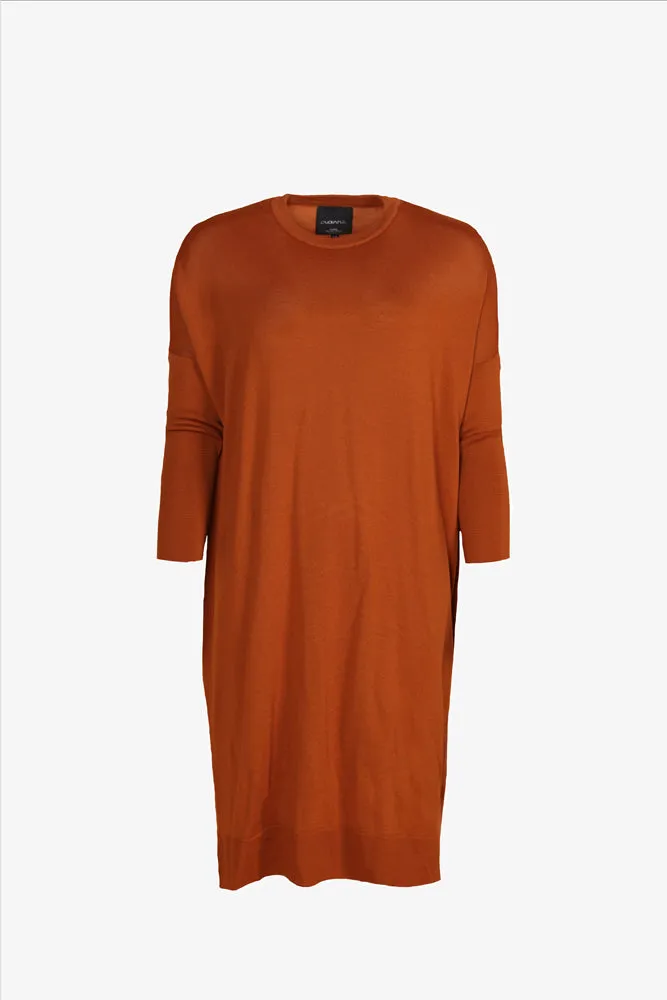 Nooa Merino Dress Rust