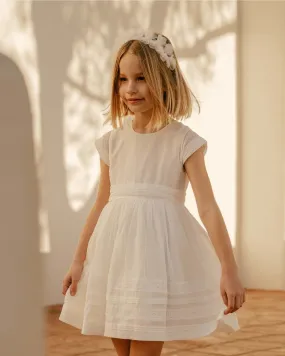 NoraLee Baby Girls White Dahlia Dress