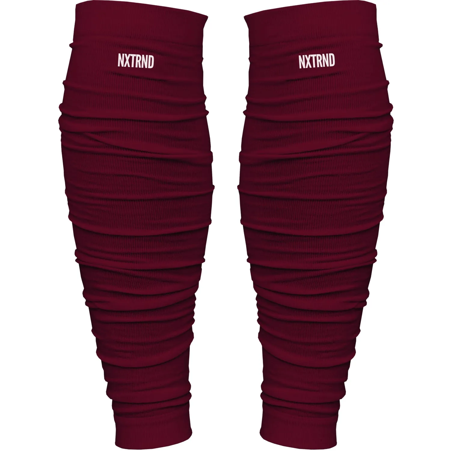 NXTRND Scrunch Football Leg Sleeves Maroon