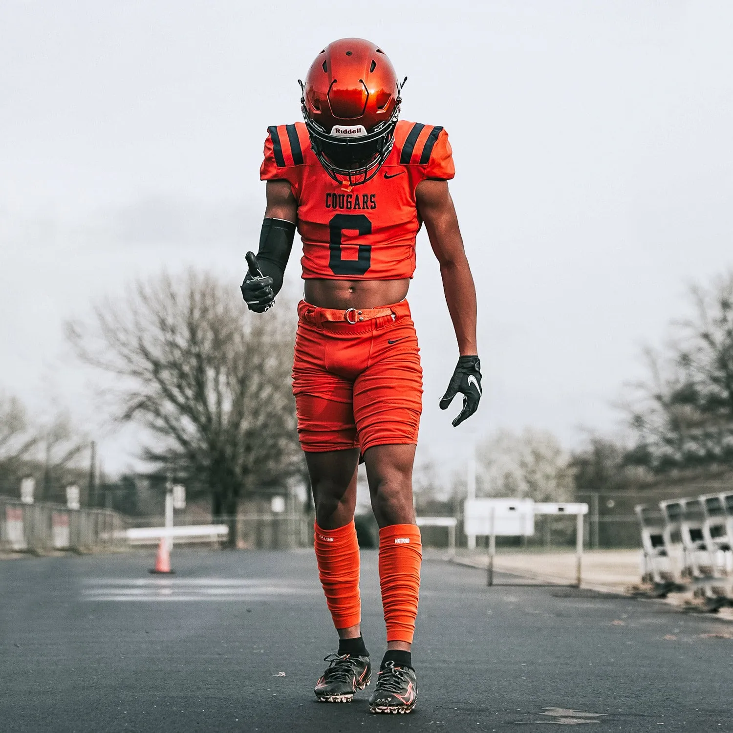 NXTRND Scrunch Football Leg Sleeves Orange