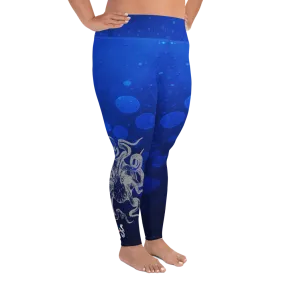 Octopus Hug Plus Size Leggings (Warehouse)