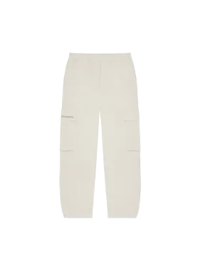 Organic Cotton Linen Cargo Pants—limestone