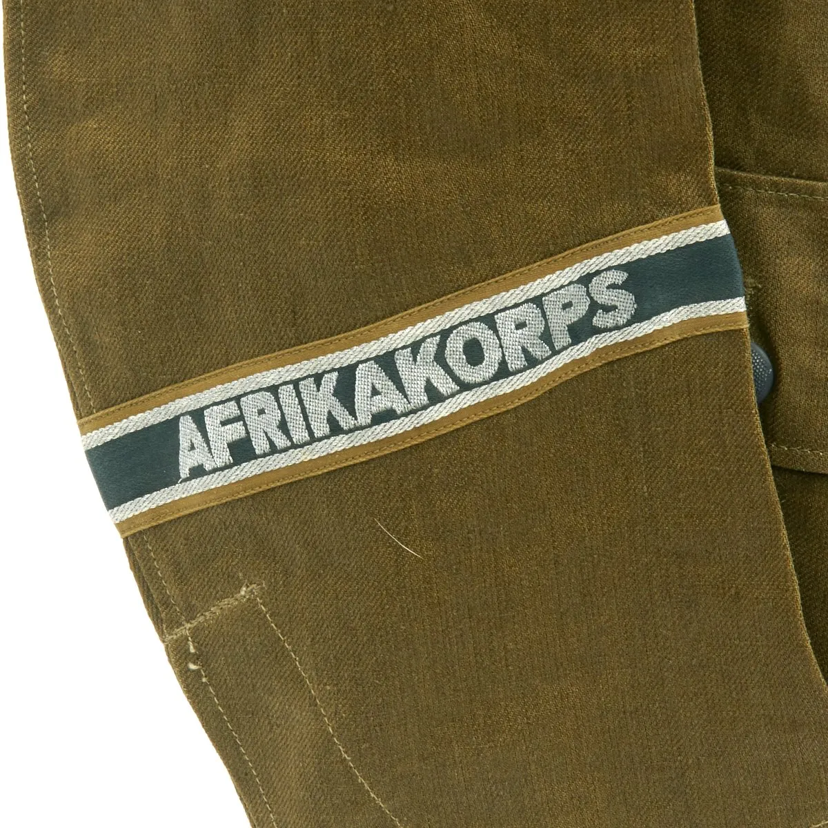 Original German WWII Afrika Korps NCO M43 Tropical Tunic