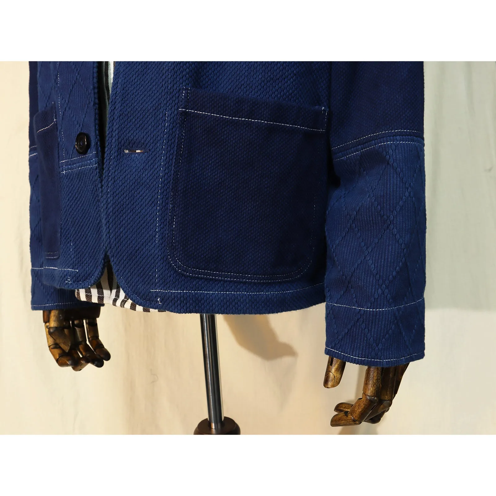 Plant Dyed Indigo Dyed Casual Pure Cotton Jacket