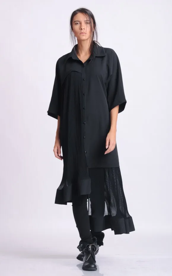 Plus Size Maxi Shirt Dress