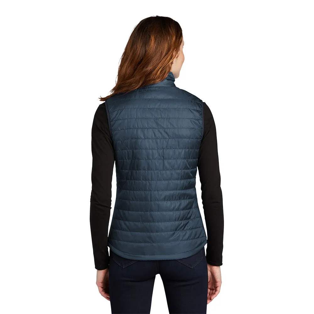 Port Authority® Women's Packable Puffy Vest - Regatta Blue / River Blue Navy