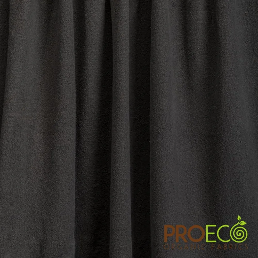 ProECO® Stretch-FIT Organic Cotton Fleece Silver Fabric (W-660)