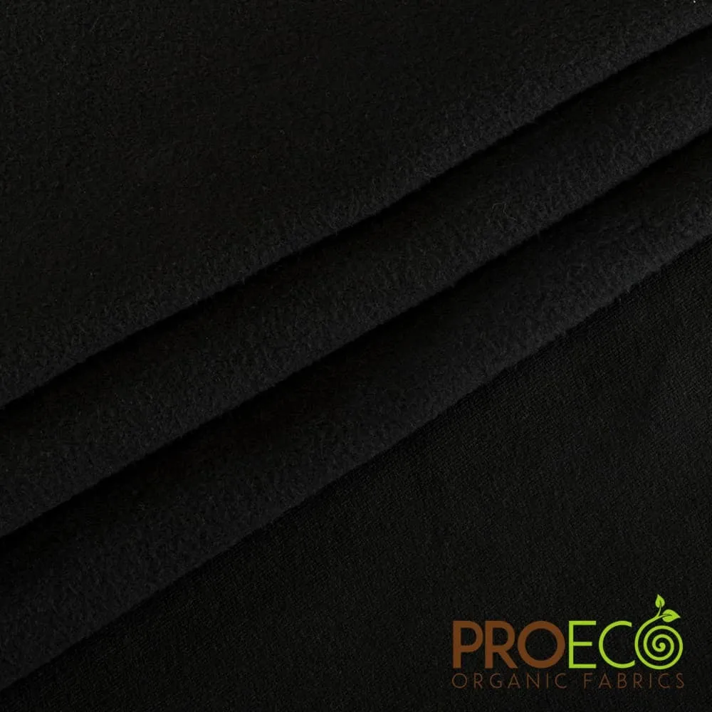 ProECO® Stretch-FIT Organic Cotton Fleece Silver Fabric (W-660)