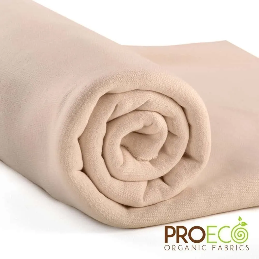 ProECO® Super Heavy Organic Cotton Fleece Silver Fabric (W-588)